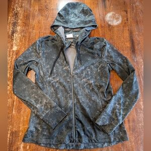 Greg Norman Jacket Full Zip Women's Medium Gray Hooded Used Golf Activewear